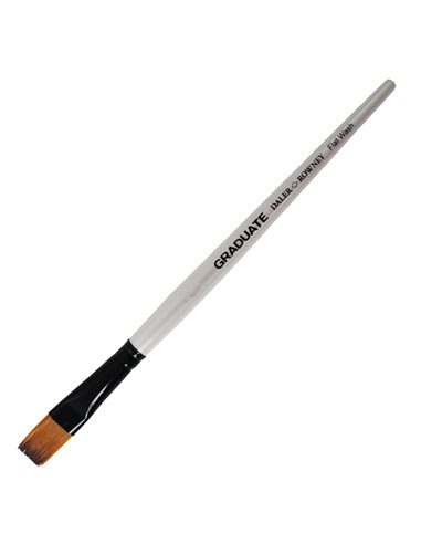 Pennello sintetico Graduate piatto quadrato n.3/4 manico corto Daler Rowney D212155075