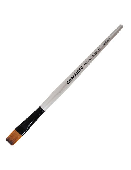 Pennello sintetico Graduate piatto quadrato n.3/4 manico corto Daler Rowney D212155075