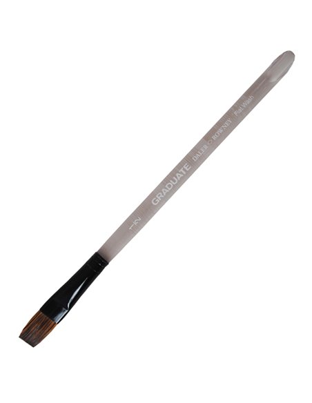Pennello pelo pony piatto quadrato Graduate n.1/2 manico corto Daler Rowney D212159050