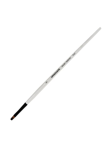 Pennello sintetico piatto corto Graduate n.6 manico lungo Daler Rowney D212160006