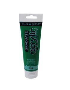 Colore acrilico fine Graduate tubo 120 ml verde smeraldo Daler Rowney D123120335 DALER ROWNEY TEMPERE VERNICI E ACQUERELLI