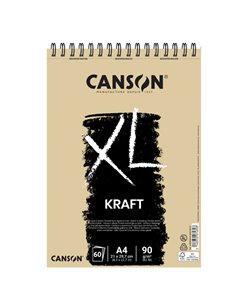 Album spiralato lato corto XL KRAFT A4 60 fg. 90 gr. Canson 400039141