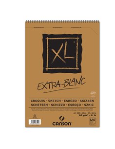 Album spiralato lato corto XL EXTRA WHITE A3 120 fg. 90 gr Canson 200787501