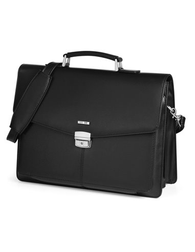 Cartella in similpelle nero dim. 41x32x16cm City Time 61334. City Time BORSE-CARTELLE-VALIGIE