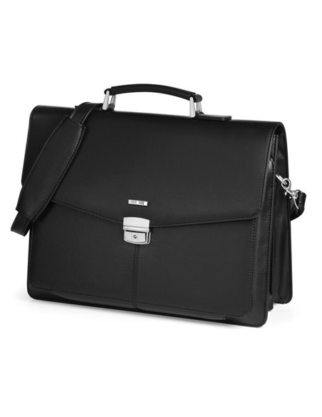 Cartella in similpelle nero dim. 41x32x16cm City Time 61334. City Time BORSE-CARTELLE-VALIGIE