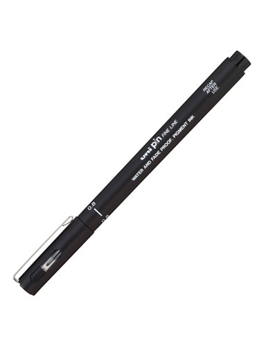 Astuccio Pin fineliner nero 5 gradazioni assortiti Uni Mitsubishi M PIN 5P1 UNI MITSUBISHI FINELINER