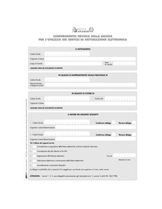 Modulo per conferimento/revoca deleghe fatt.elet. 29,7x21cm E0018 Edipro E0018