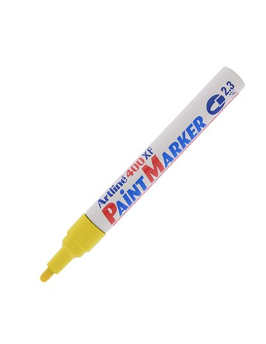 Marcatore artline A 400 punta tonda a vernice giallo A400G ARTLINE A VERNICE