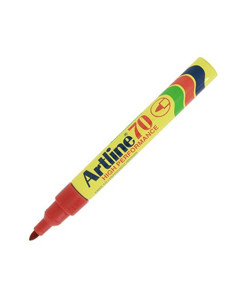 Marcatore artline A 70 permanente punta tonda rosso A 70/R ARTLINE PERMANENTI