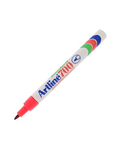 Marcatore artline A 700 permanente punta tonda 0,7mm rosso A700R ARTLINE PERMANENTI