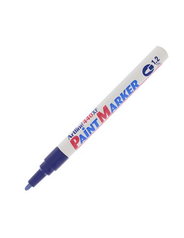 Marcatore artline A 440 punta tonda fine a vernice blu A440B