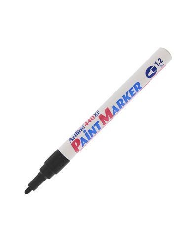 Marcatore artline A 440 punta tonda fine a vernice nero A440N