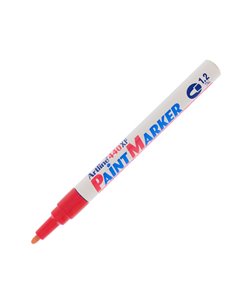 Marcatore artline A 440 punta tonda fine a vernice rosso A440R ARTLINE A VERNICE