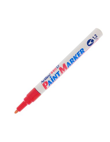 Marcatore artline A 440 punta tonda fine a vernice rosso A440R ARTLINE A VERNICE