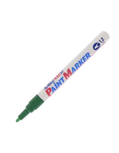 Marcatore artline A 440 punta tonda fine a vernice verde A440V ARTLINE A VERNICE