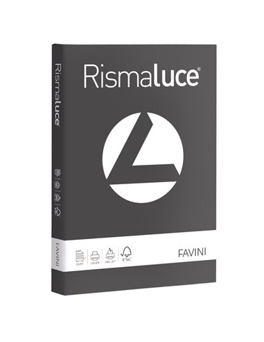 Carta RISMALUCE 200gr A4 125fg grafite 72 Favini A674104