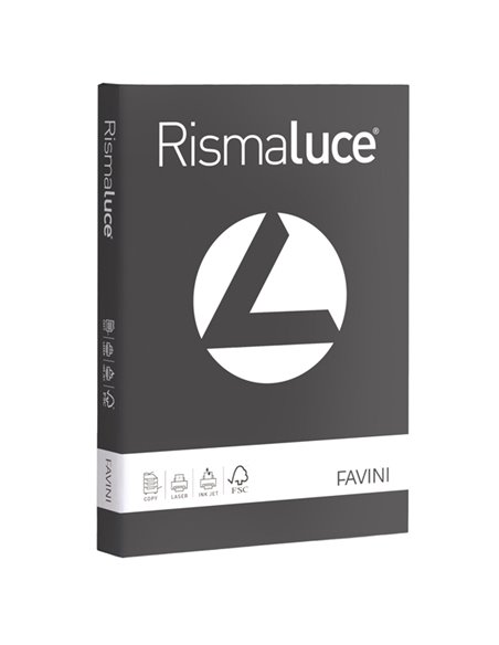 Carta RISMALUCE 200gr A4 125fg grafite 72 Favini A674104