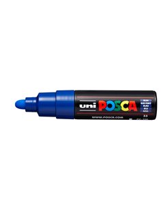 Marcatore UNI POSCA PC7M p.large 4,5-5,5mm blu UNI MITSUBISHI M PC7M B UNI MITSUBISHI A BASE D'ACQUA 2