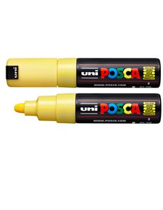Marcatore UNI POSCA PC7M p.large 4,5-5,5mm giallo UNI MITSUBISHI M PC7M G UNI MITSUBISHI A BASE D'ACQUA