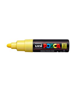 Marcatore UNI POSCA PC7M p.large 4,5-5,5mm giallo UNI MITSUBISHI M PC7M G UNI MITSUBISHI A BASE D'ACQUA 2