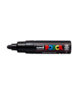 Marcatore UNI POSCA PC7M p.large 4,5-5,5mm nero UNI MITSUBISHI M PC7M N UNI MITSUBISHI A BASE D'ACQUA 2