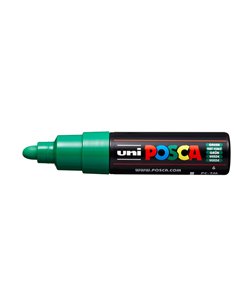 Marcatore UNI POSCA PC7M p.large 4,5-5,5mm verde UNI MITSUBISHI M PC7M V UNI MITSUBISHI A BASE D'ACQUA 2