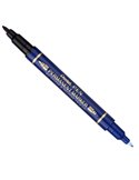 Marcatore permanente Twin Tip doppia punta F/EF blu Pentel N75W-CE