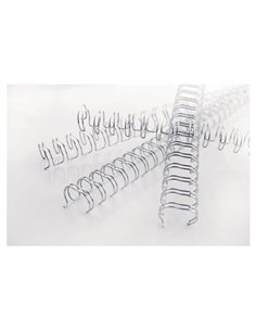 Scatola 100 dorsi metallo passo 3:1 34 anelli - 5mm - argento - GBC 2101007E GBC DORSI PER RILEGATURA 2