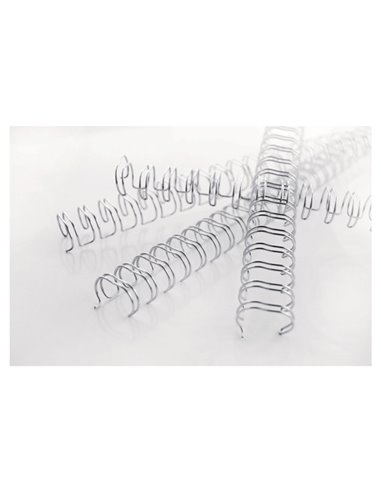 Scatola 100 dorsi metallo passo 3:1 34 anelli - 5mm - argento - GBC 2101007E GBC DORSI PER RILEGATURA