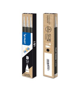 Set 3 refill sfera FRIXIONball CLICKER 1.0mm nero Pilot 006675