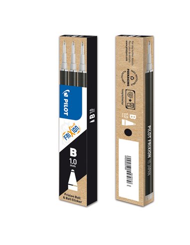 Set 3 refill sfera FRIXIONball CLICKER 1.0mm nero Pilot 006675