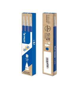 Set 3 refill sfera FRIXIONball CLICKER 1.0mm blu Pilot 006676