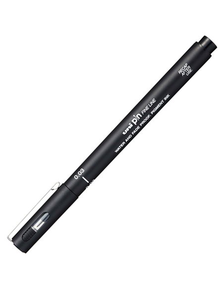 Pin fineliner nero punta 0.03mm Uni Mitsubishi M PIN003 N UNI MITSUBISHI FINELINER