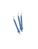 12 candeline c/supporto h. 8cm celeste Big Party 70402.