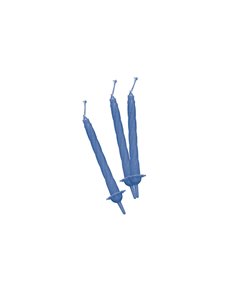 12 candeline c/supporto h. 8cm celeste Big Party 70402.
