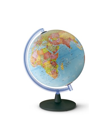 Globo geografico non illuminato Corallo Ø 30CM Tecnodidattica 0330COPOIT0NF04B Tecnodidattica CARTE GEOGRAFICHE MAGNETICHE E NON