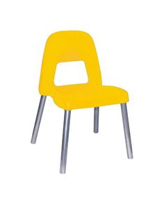 Sedia per bambini Piuma H35cm giallo CWR 09387/02