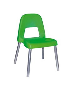 Sedia per bambini Piuma H35cm verde CWR 09387/03