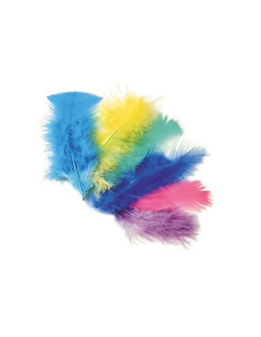 Piume colorate 10gr DECO 05756 DECO ACCESSORI DIDATTICI E LAVORI MANUALI