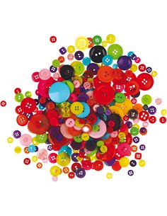 Confezione 650 bottoni in plastica colori assortiti DECO 12029 DECO ACCESSORI DIDATTICI E LAVORI MANUALI 2
