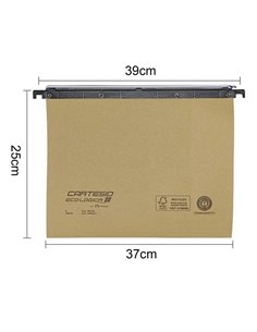 Cartella sospesa cassetto 39/V avana Cartesio Bertesi 100/395-A1 2