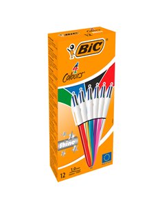 Scatola 12 penna sfera scatto 4 COLORI Shine 964775