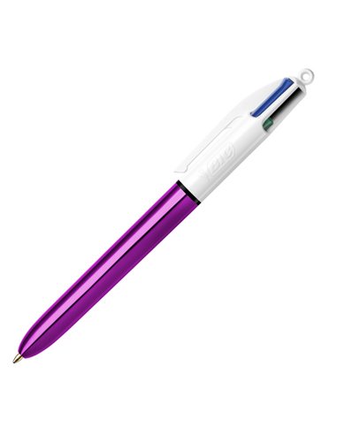 Scatola 12 penna sfera scatto 4 COLORI Shine 964775