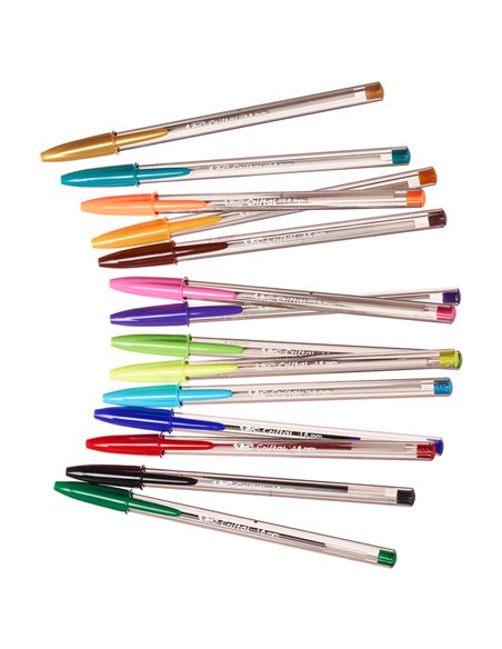 Scatola 15 penna sfera CRISTAL® MULTICOLOR 1,6mm ink ass. BIC® 964899