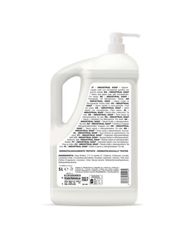 Sapone lavamani Industria Soap 5 Lt in tanica dispenser Sanitec 1045