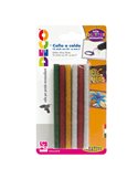 12 stick colle glitter assortite per pistola mini TG02M Ø.7mm - lungh.10cm DECO 12071
