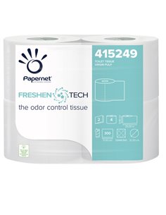 Pacco 4RT Carta igienica 2 veli 33,3mt 300 strappi Freshen Tech Papernet (delist 415249 PAPERNET CARTA IGIENICA