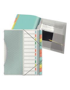 Libro monitore con 12 divisori multicolore Colour'Ice Esselte 626256 ESSELTE CLASSIFICATORI