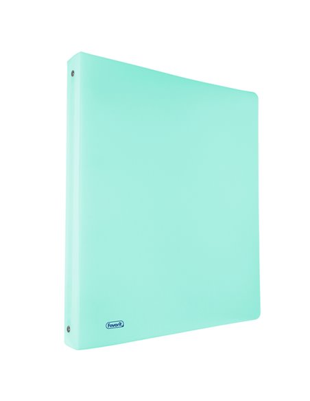 Raccoglitore PPL PASTEL azzurro 26x32mm 4R dorso 15 Favorit 400116635 FAVORIT RACCOGLITORI AD ANELLI
