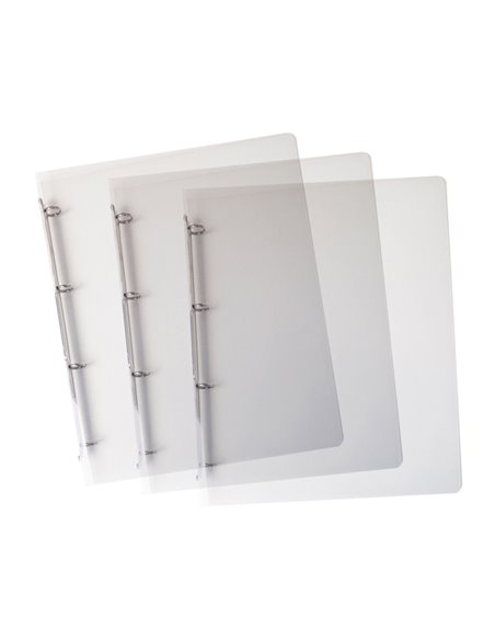 Raccoglitore Lumina 22X30 4 anelli tondi D15 PP trasparente Favorit 400083622